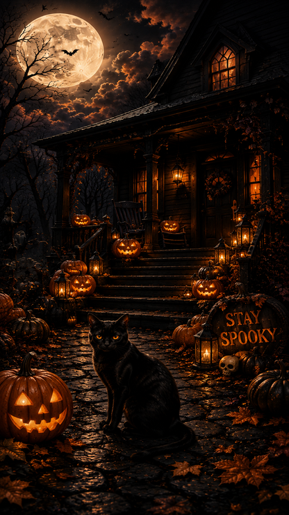 Spooky Halloween Digital Downloads (10) Wallpaper Bundle