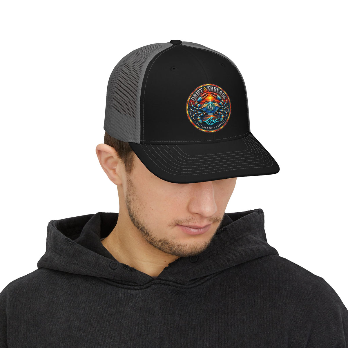 DRIFT&THREADS Snapback Trucker Cap